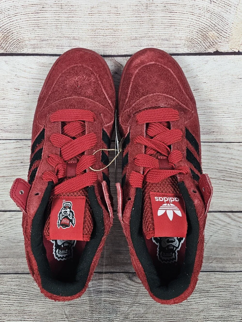 Adidas Forum Low x NCAA 'NC State 2025 Red Shoes Sneakers HQ7481 size 10.5 NWOB